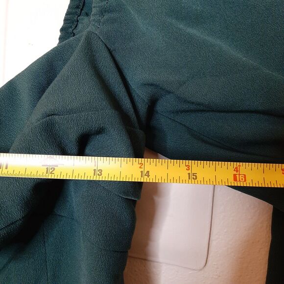 Abercrombie Fitch Dress Dark Green Women Size XSP Petite Mini Square Neckline - Picture 4 of 12